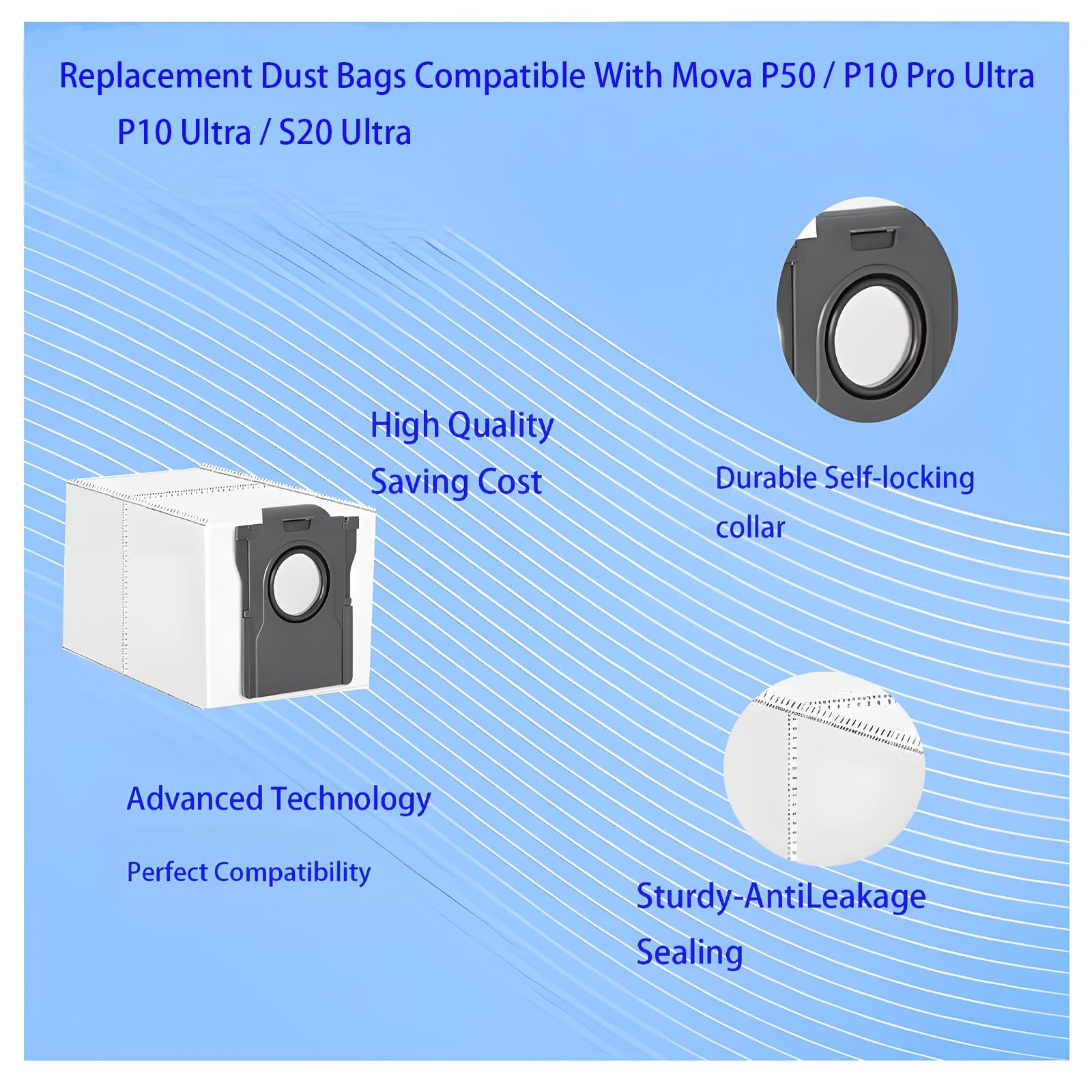 Amazon.com - Dust Bags and Mop Pads Replacement For Mova P50 Ultra
